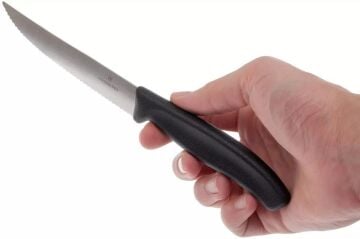 Victorinox 12cm Tırtıklı Biftek Bıçağı 2'li Siyah 6.7933.2B
