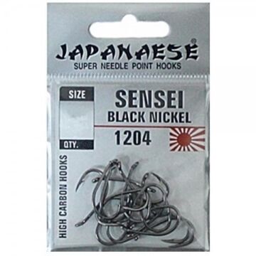 Japanese Sensei 1204 Sazan Olta İğnesi Delikli Siyah No:4