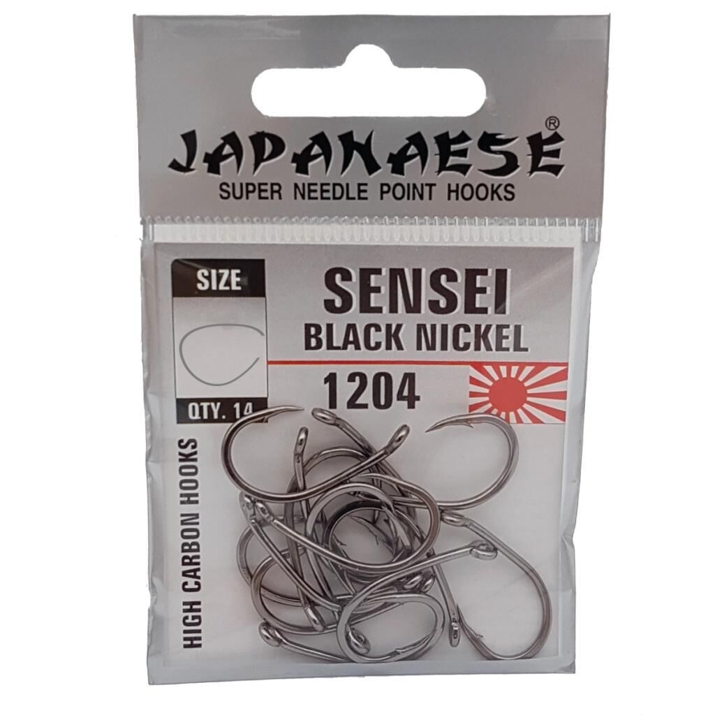 Japanese Sensei 1204 Sazan Olta İğnesi Delikli Siyah No:4