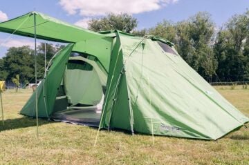 HUSKY Boston Dural 4 Kişilik 3 Mevsim Kamp Çadırı Yeşil