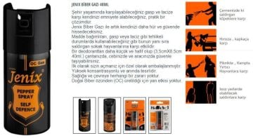 Jenix Biber Gazı 40ml KILIFLI OC Göz Yaşartıcı Sprey SKT:2028