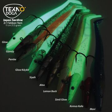 Japanese Levrek Sasi Sardine Sandeel Silikon Yem 21,5g 11cm