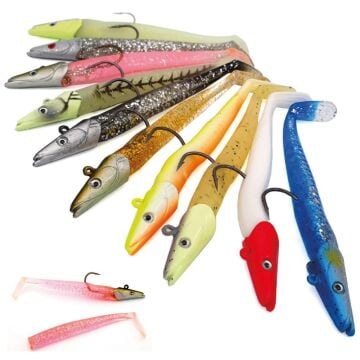 Japanese Levrek Sasi Sardine Sandeel Silikon Yem 21,5g 11cm Glow