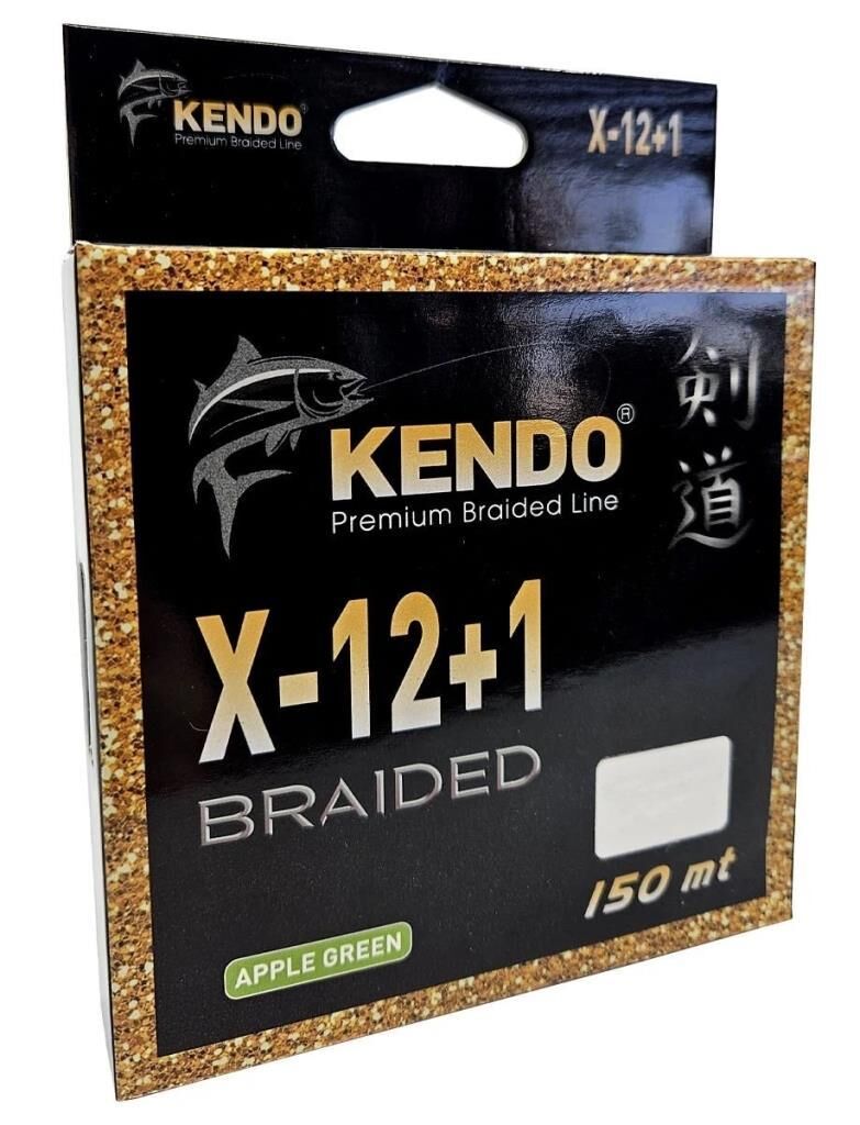 Kendo X-12+1 Braided 150m Örgü İp Misina Apple Green