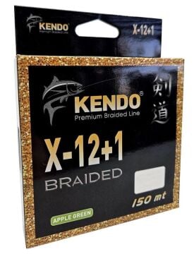 Kendo X-12+1 Braided 150m Örgü İp Misina Apple Green