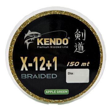 Kendo X-12+1 Braided 150m Örgü İp Misina Apple Green