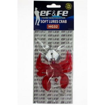 Effe 7cm 9g Silikon Yengeç Kaşık Kırmızı