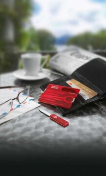 Victorinox SwissCard Classic Ruby 0.7100.T Şeffaf Kırmızı 10F