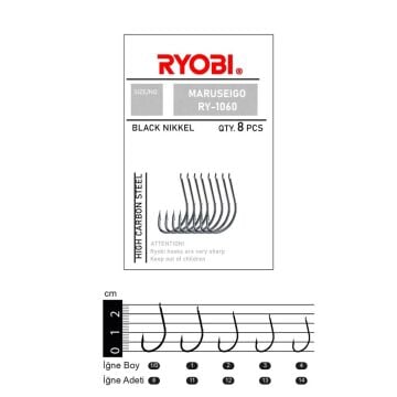Ryobi 1060 Maruseigo Olta İğnesi Düz Black Nickel