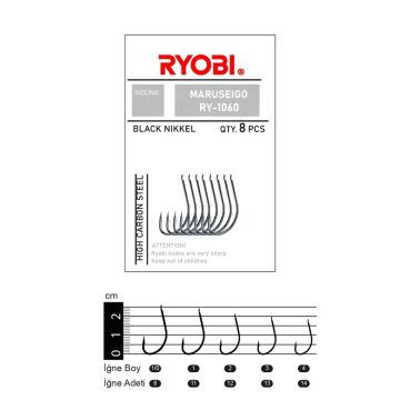 Ryobi 1060 Maruseigo Olta İğnesi Düz Black Nickel