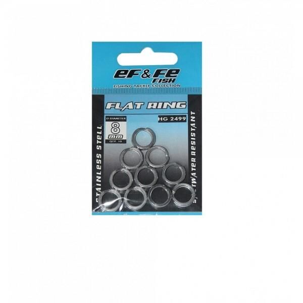 EFFE Flat Ring Paslanmaz Dövme Çelik Olta Halkası