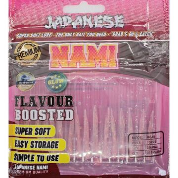 Japanese Nami 3cm Aromalı LRF Silikon Yem 311 Glow 15ad.