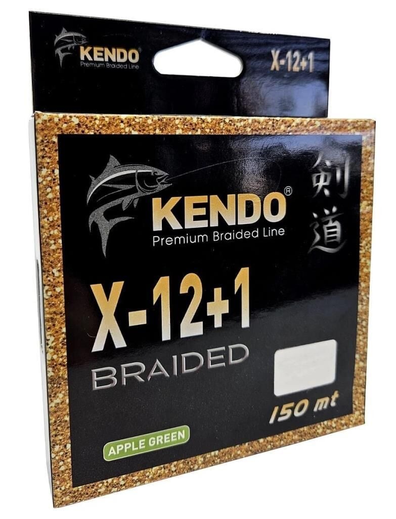 Kendo X-12+1 Braided 300m Örgü İp Misina Apple Green