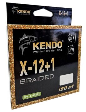 Kendo X-12+1 Braided 300m Örgü İp Misina Apple Green