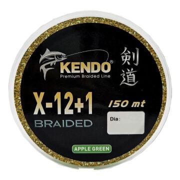 Kendo X-12+1 Braided 300m Örgü İp Misina Apple Green