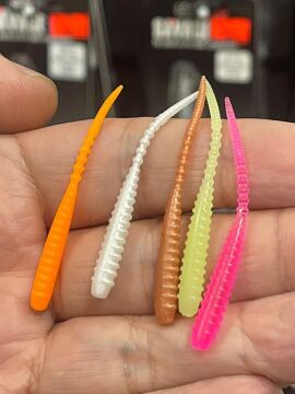 Kendo Karides Kokulu LRF Silikon Suni Yem Aromalı Solucan 5cm 02