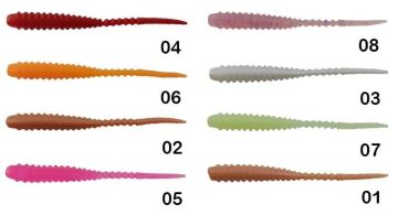 Kendo Karides Kokulu LRF Silikon Suni Yem Aromalı Solucan 5cm 02