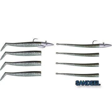 Savage Gear Mini Sandeel Kit 10ad 2 Kafa+8 Kuyruk Suni Yem