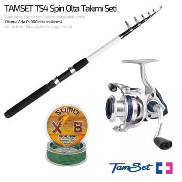 TAMSET Aria 40 Nova Expedition 240cm 20-40g Spin Olta Takımı TS4