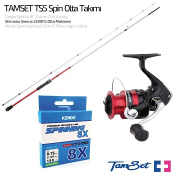 TAMSET Sienna 2500 Spitfire RF 244cm Spin Olta Takımı TS5