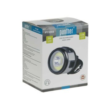 Panther 800 Lümen USB Şarjlı LED Kafa Lambası PT-5203