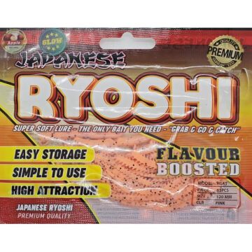 Japanese Ryoshi 12cm Elma Aromalı LRF Silikon Yem Pink