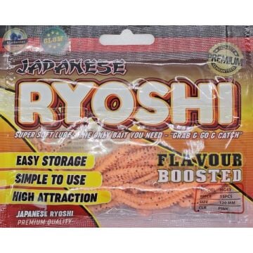 Japanese Ryoshi 12cm Elma Aromalı LRF Silikon Yem Pink