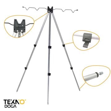 TAMSET Tripod Kamış Ayağı Dörtlü Kamış Tutucu Sehpa Kılıflı