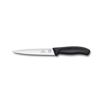 Victorinox SwissClassic 16cm Fileto Bıçağı 6.8713.16B Siyah