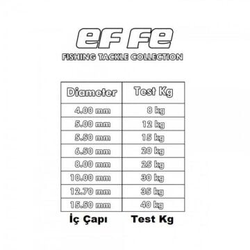 EFFE Split Ring Forged Paslanmaz Dövme Çelik Olta Halkası