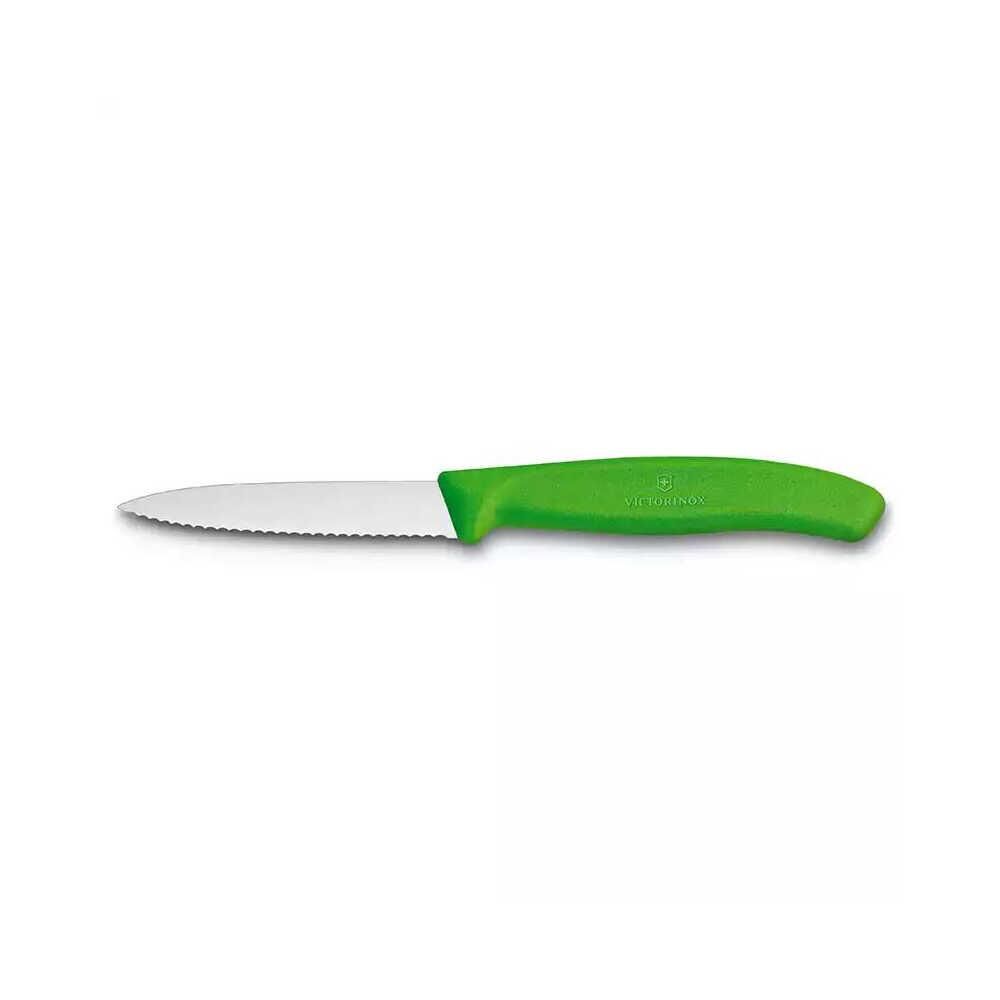Victorinox 6.763 8cm Tırtıklı Meyve Sebze Soyma Doğrama Bıçağı Yeşil