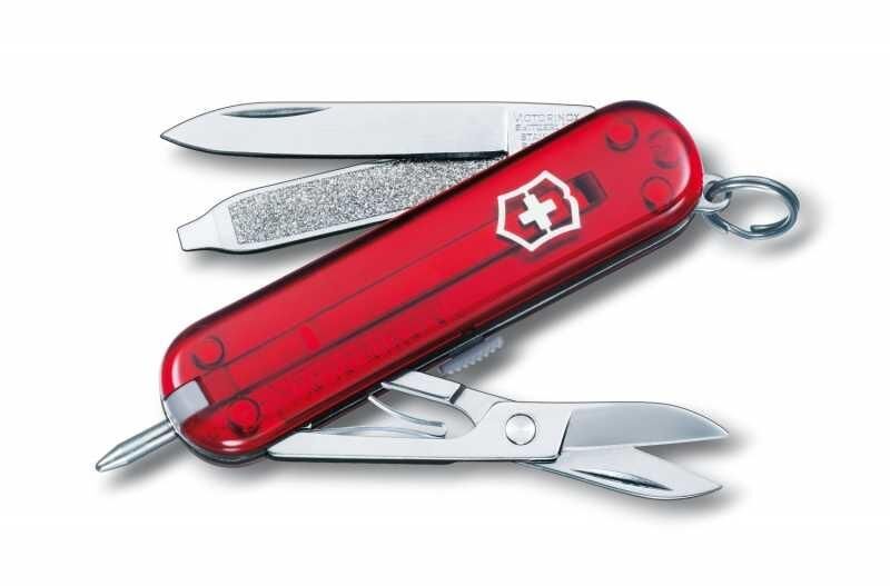 Victorinox Signature 0.6225.T Ruby Kalemli İsviçre Çakısı 58mm 8F