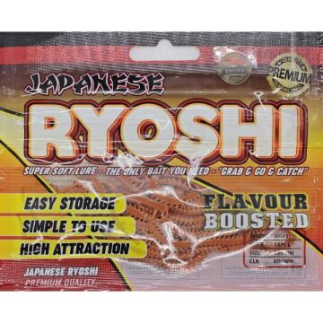 Japanese Ryoshi 12cm Karides Aromalı LRF Silikon Yem Brown