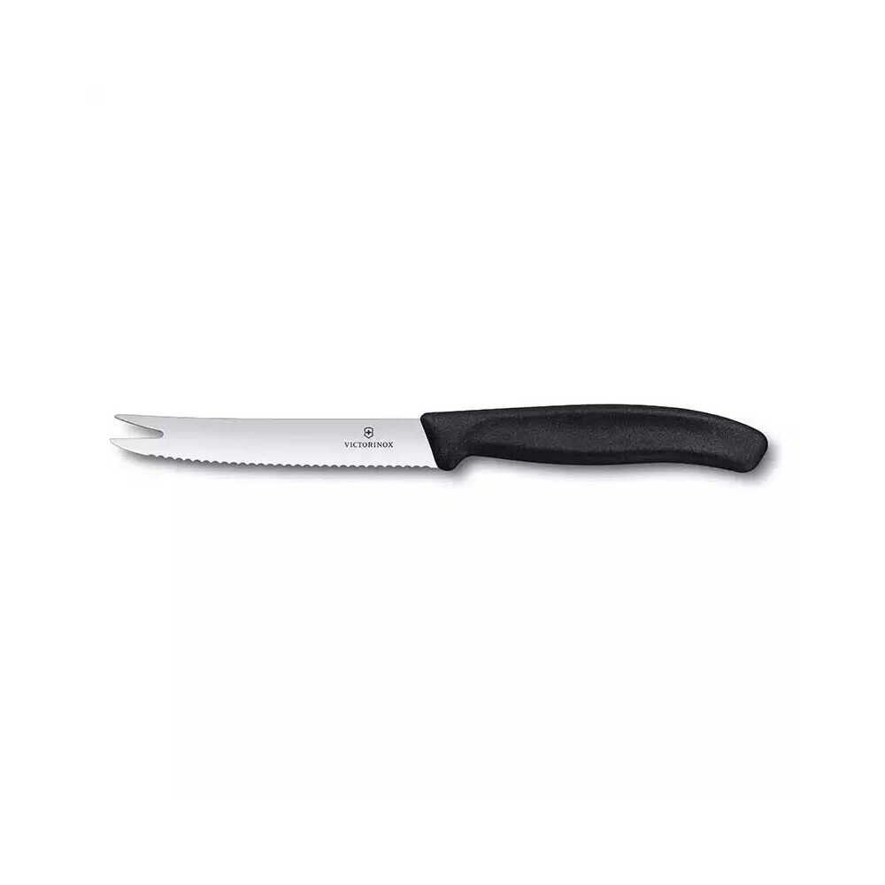 Victorinox 11cm Peynir Sosis Bıçağı Siyah 6.7863