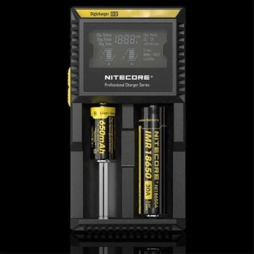 Nitecore D2 Pil Şarj Aleti Li-ion IMR LiFePO4 Dolum Cihazı