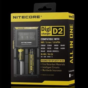 Nitecore D2 Pil Şarj Aleti Li-ion IMR LiFePO4 Dolum Cihazı