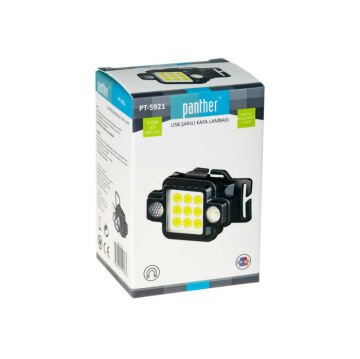 PANTHER USB Şarjlı COB LED Kafa Lambası PT-5921
