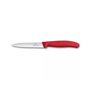 Victorinox 6.773 10cm Tırtıklı Sebze Meyve Soyma Doğrama Bıçağı Kırmızı