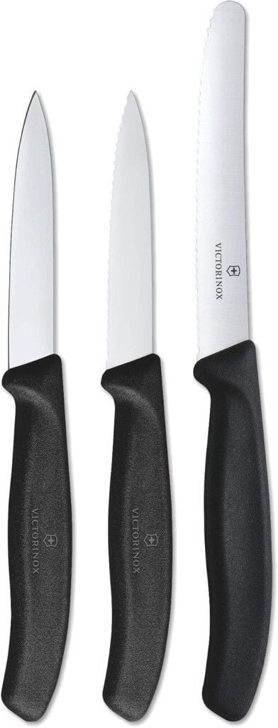 Victorinox 3 Parça Soyma Bıçağı Seti 6.7113.3 Siyah