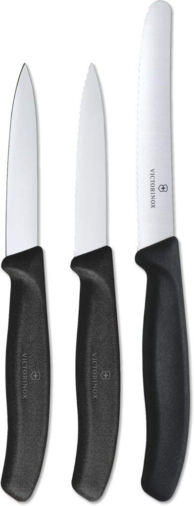 Victorinox 3 Parça Soyma Bıçağı Seti 6.7113.3 Siyah
