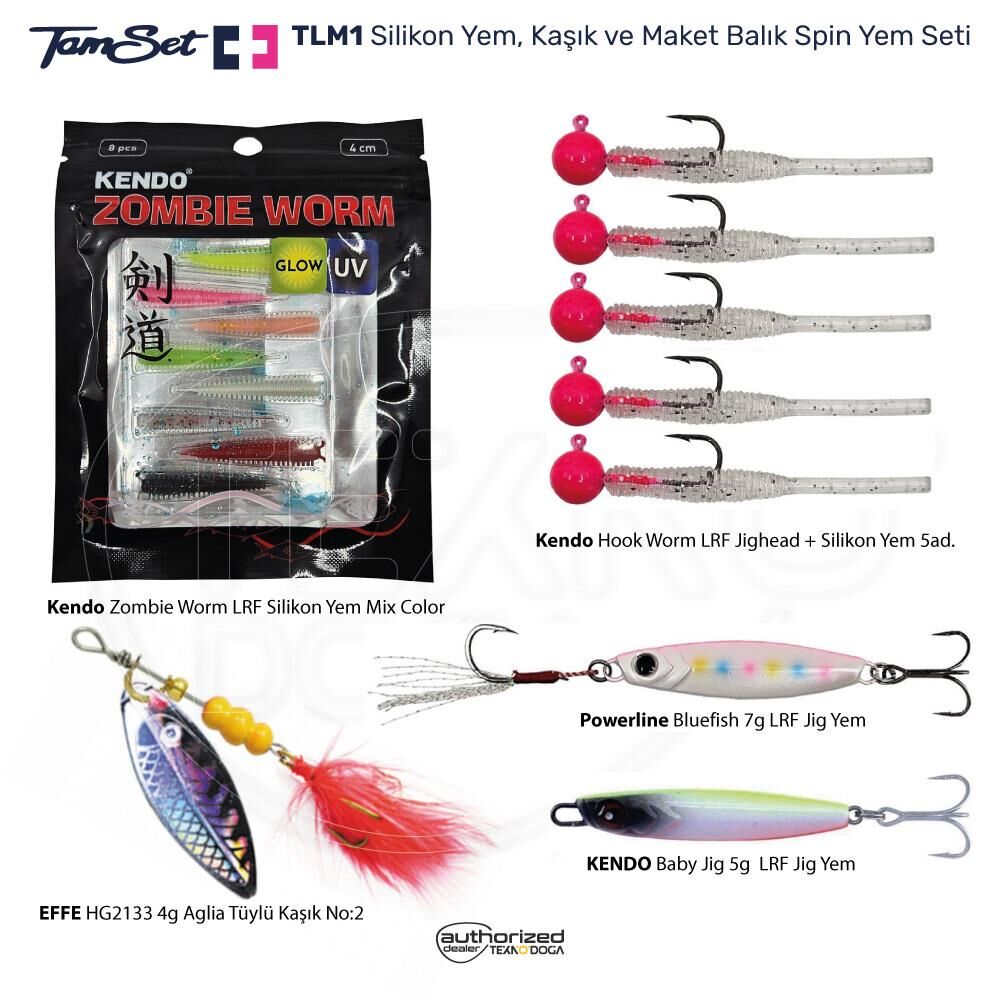 TAMSET LRF Avları İçin Jig ve Silikon Yem Seti TLM1