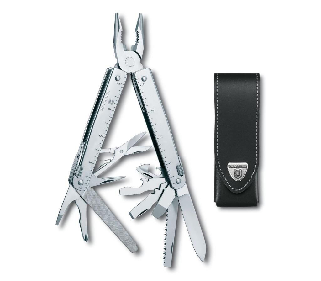 Victorinox SwissTool X Penseli Çakı 3.0327.L Deri Kılıflı