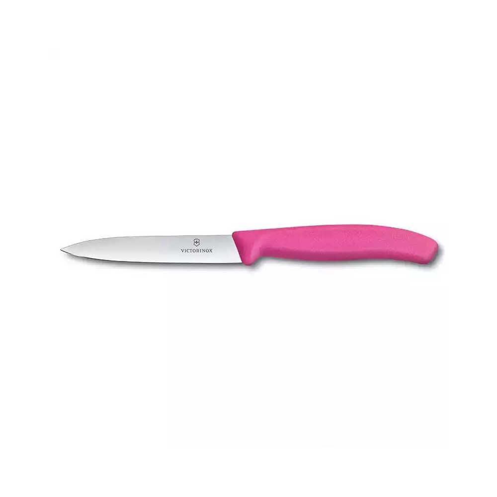 Victorinox 6.770 10cm Düz Sebze Meyve Soyma Doğrama Bıçağı Pembe