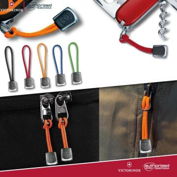 Victorinox 65mm Çakı Taşıma Kordonu Fermuar İpi Yeşil 4.1824.4