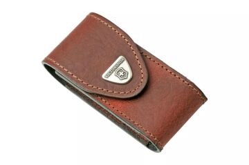 Victorinox Deri Çakı Kılıfı 4.0545 Kahverengi Cırtcırtlı