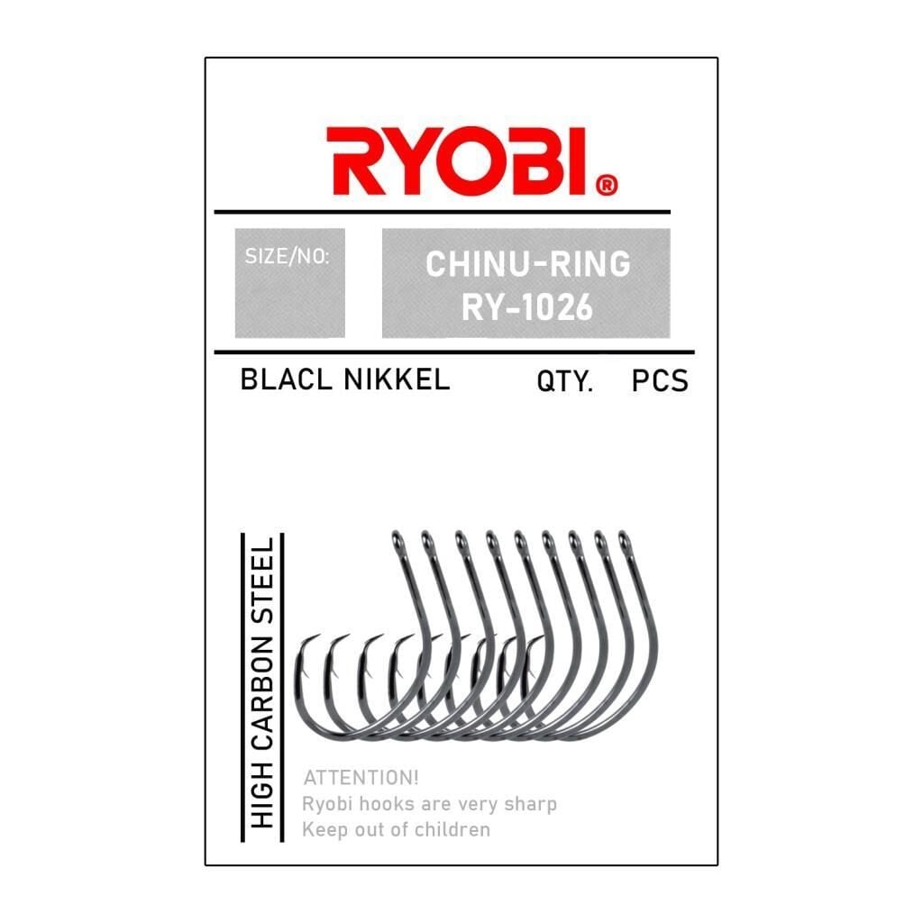 Ryobi 1026 Chinu Ring Olta İğnesi Delikli Black Nickel