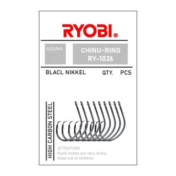 Ryobi 1026 Chinu Ring Olta İğnesi Delikli Black Nickel