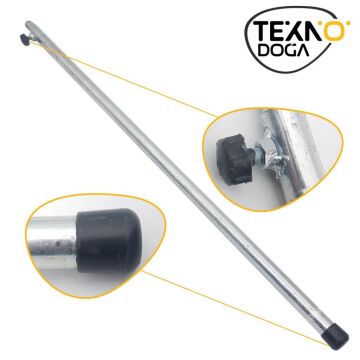 TAMSET 50x65 Teleskobik Balık Avı Kepçesi Metal Vidalı Sap