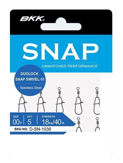 BKK Duolock Snap Swivel 51 Klipsli Fırdöndü 00