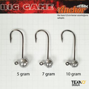 TAMSET Anchor Big Game LRF Jig Head Silikon Yem Zokası 3ad 3/0
